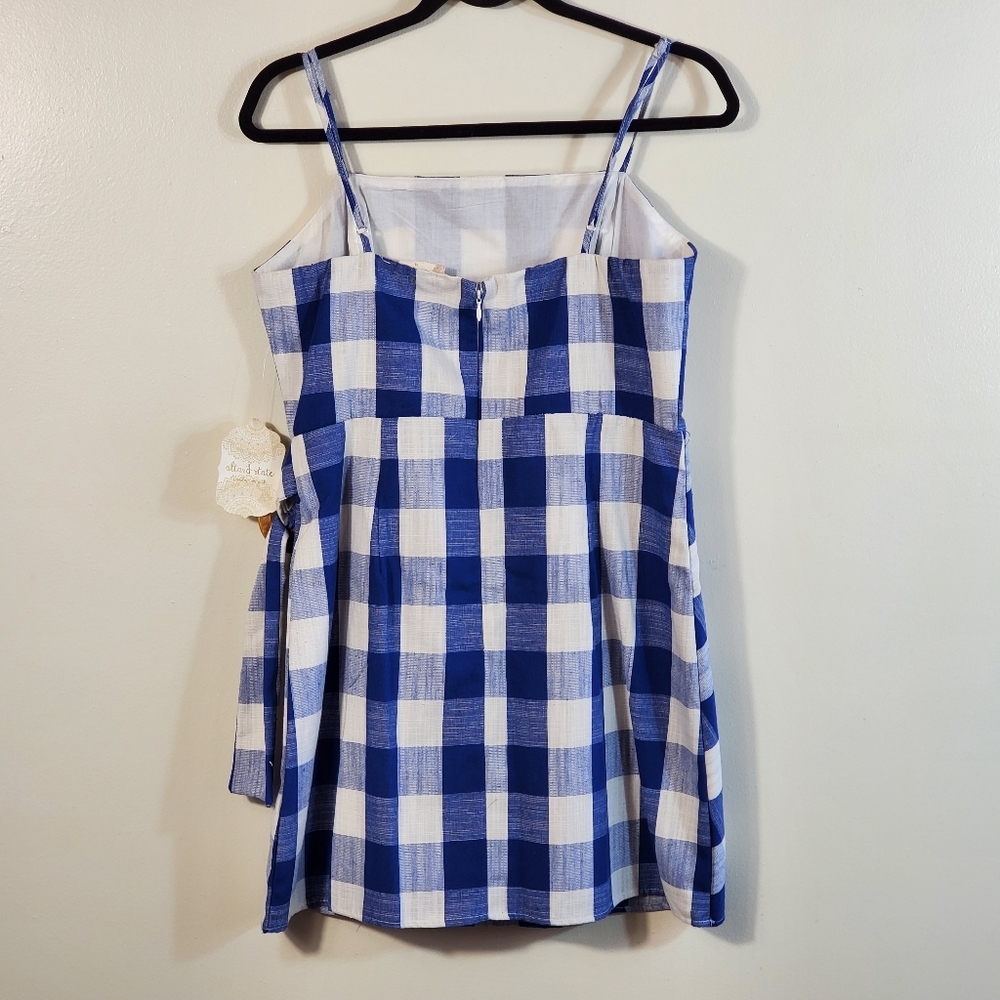 ALTAR'D STATE CHECKERED MINI DRESS sz Med NWT - Picture 3 of 6